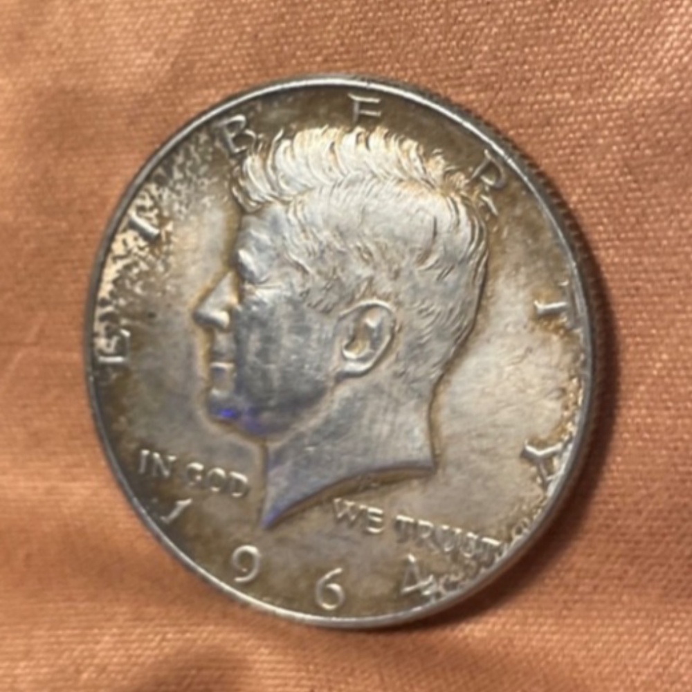 1964 Kennedy Sue Silver Half Dollar, Beautifully Toned  #205791698425 - Picture 3 of 5